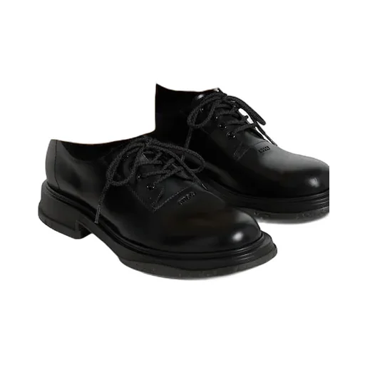 Lace-Up Shoe With Tonal Logo