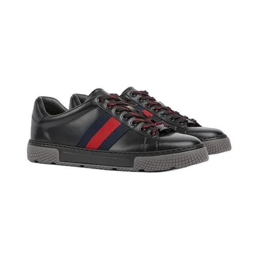 Gucci Ace Trainers With Web