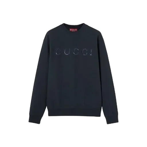 Cotton Jersey Sweatshirt With Embroidery