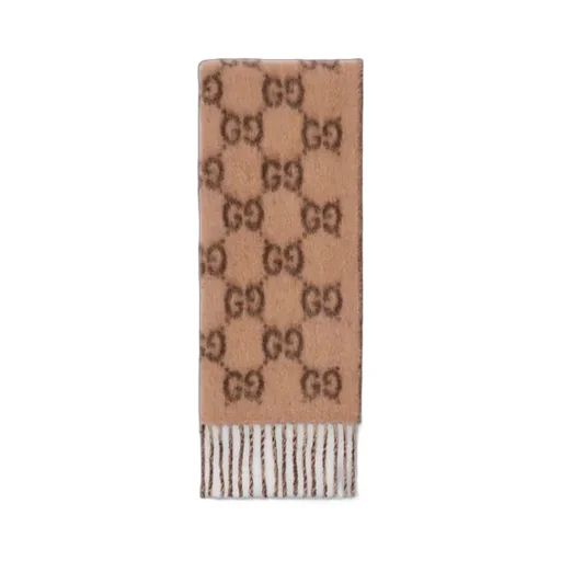 Gg Alpaca Wool Scarf