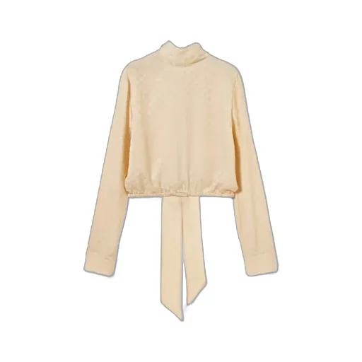 Gg Silk Jacquard Blouse