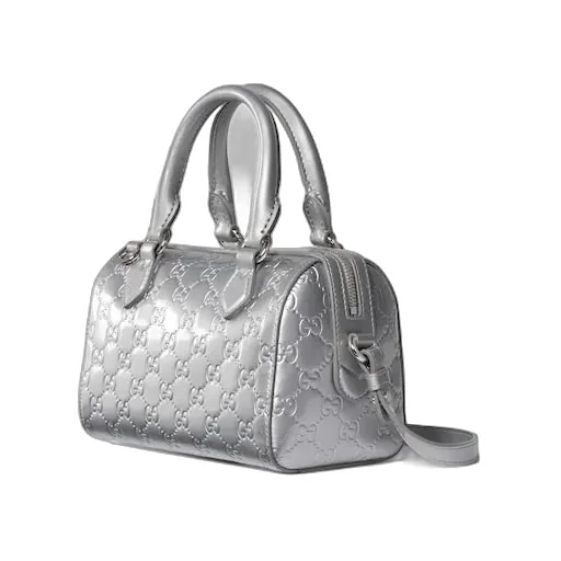 Gg Emblem Small Boston Bag