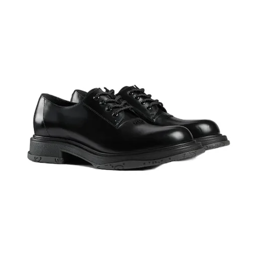 Lace-Up Shoe With Tonal Logo