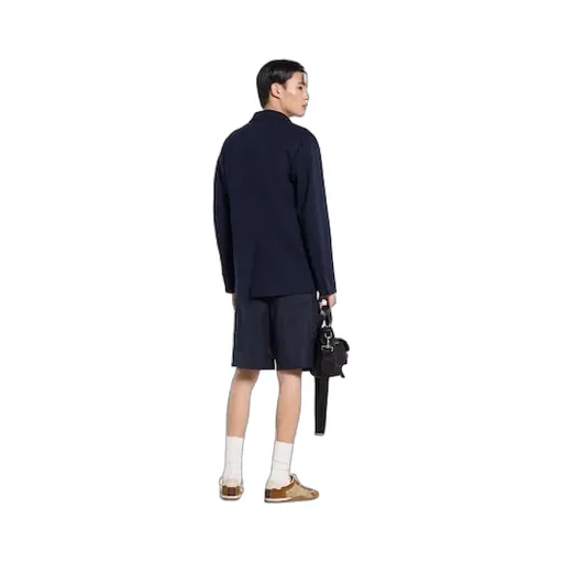Single-Breasted Cotton Jersey Jacket