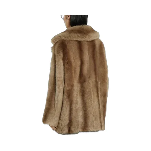 Degradé Soft Shearling Peacoat