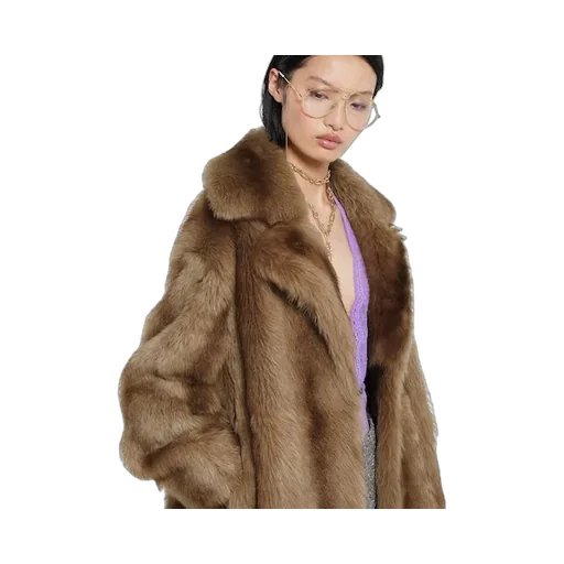 Degradé Soft Shearling Peacoat