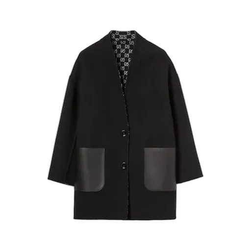Reversible Silk Wool Coat