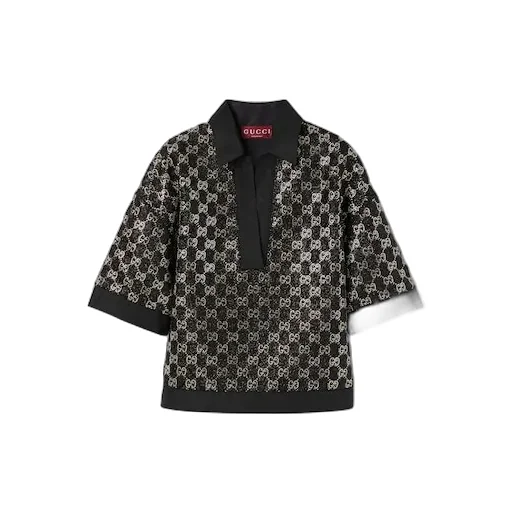 Wool Tweed Lamé Top