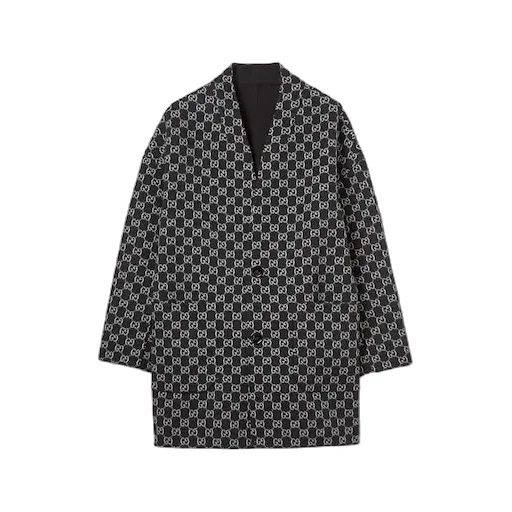 Reversible Silk Wool Coat