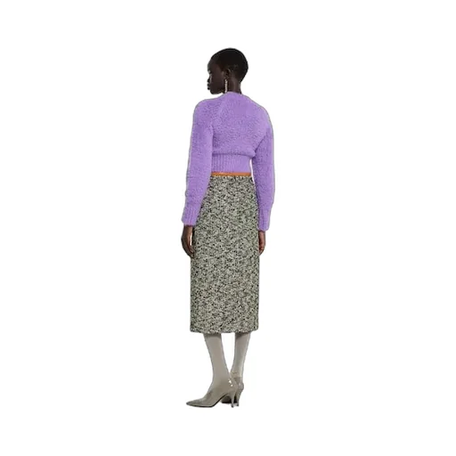 Brushed Wool Mohair Blend Jumper With Interlocking G Detail