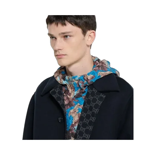 Reversible Double Wool Coat