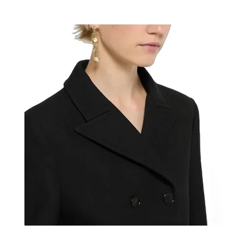 Double-Breasted Wool Sablé Caban