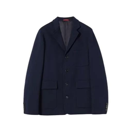 Single-Breasted Cotton Jersey Jacket