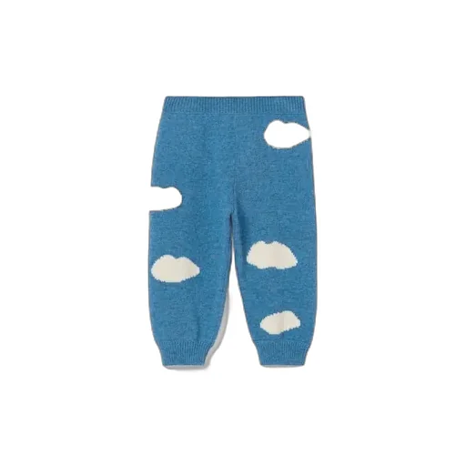Baby Wool Trousers With Embroidery