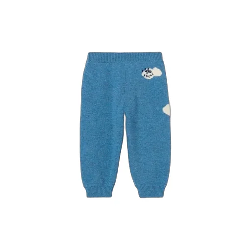 Baby Wool Trousers With Embroidery