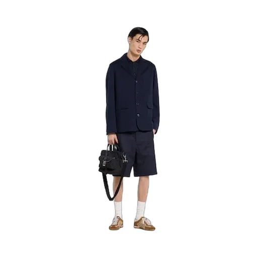 Single-Breasted Cotton Jersey Jacket