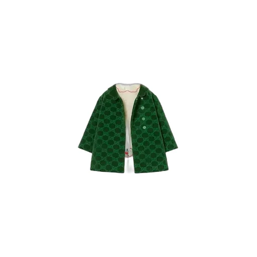 Baby Gg Cotton Velvet Coat