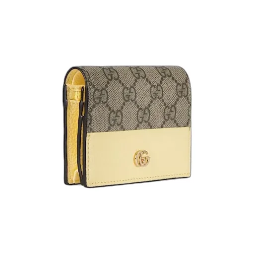 Bi-Colour Gg Marmont Small Wallet