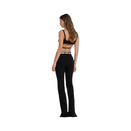 Wool CrÊPe Trousers With Embroidery