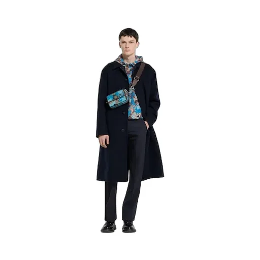 Wool Gabardine Trousers With Embroidery