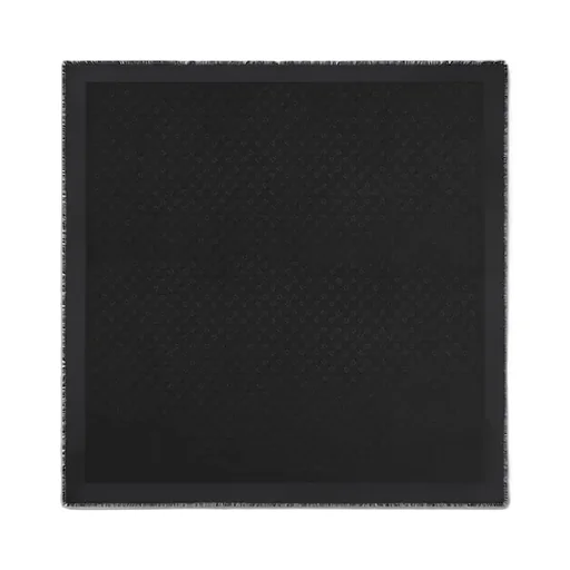 Silk Wool Horsebit Jacquard Shawl