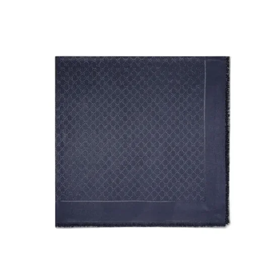 Gg Silk Wool Lamé Shawl