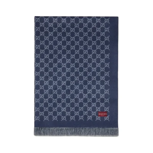 Reversible Gg Wool Cashmere Blanket