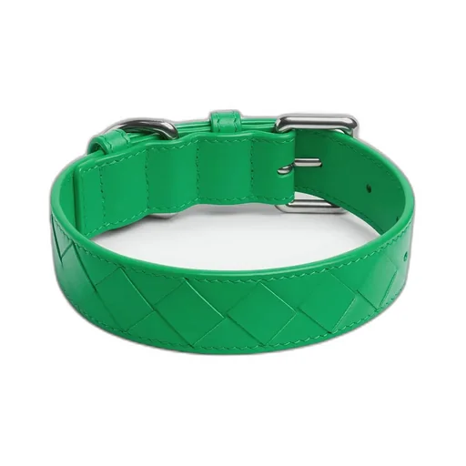 Medium Intrecciato Dog Collar