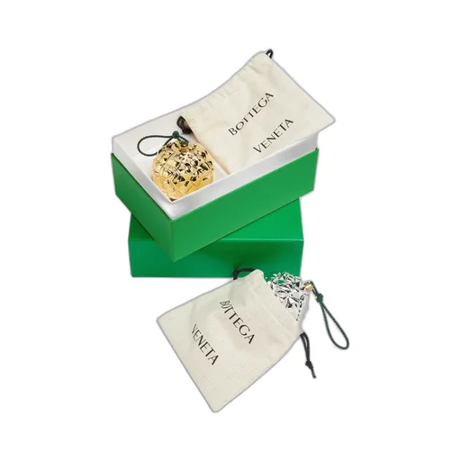 Set Of Two Check Ornaments