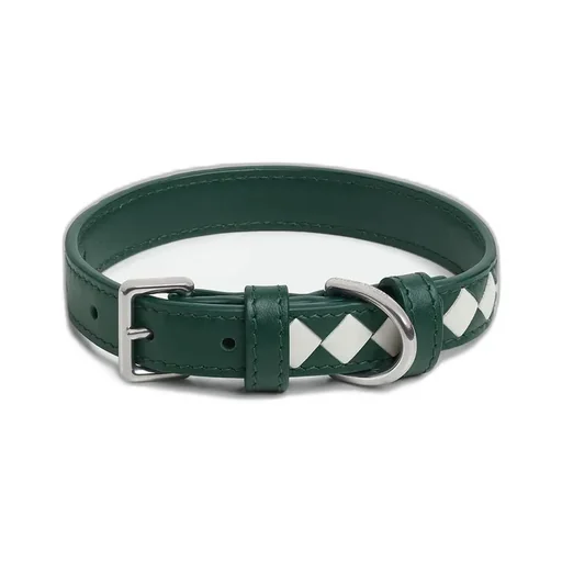 Small Intrecciato Dog Collar