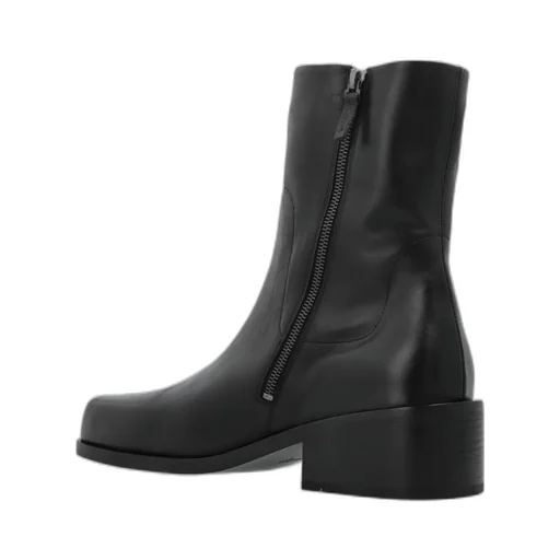 Square Toe Zipped Boots