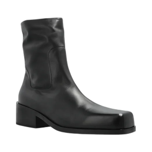 Square Toe Zipped Boots
