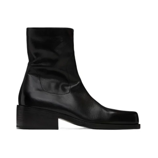 Square Toe Zipped Boots