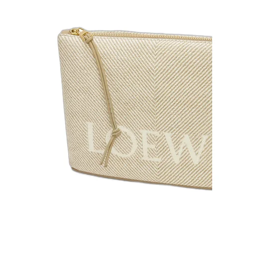 Jacquard Zip-Up Oblong Pouch