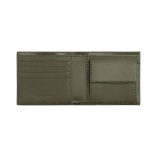 Intrecciato Bi-Fold Wallet With Coin Purse