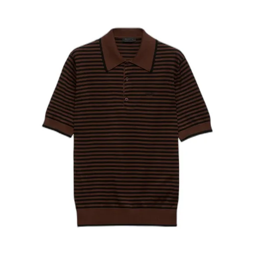 Striped Cotton Polo Shirt