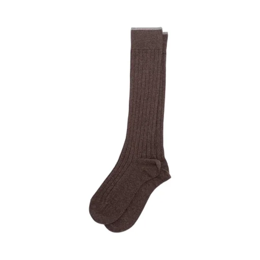 Ribbed Knee-High Socks