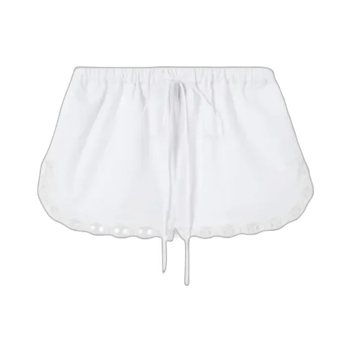 Embroidery Poplin Shorts