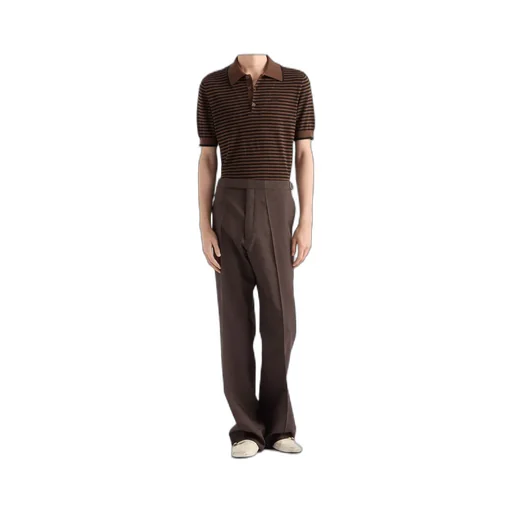 Striped Cotton Polo Shirt