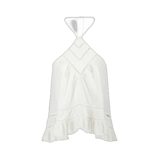 Ruffled Backless Blouse