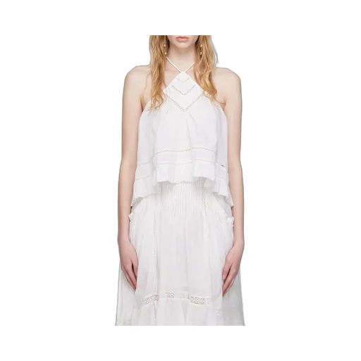 Ruffled Backless Blouse