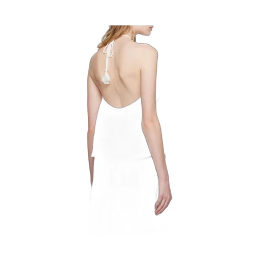 Ruffled Backless Blouse