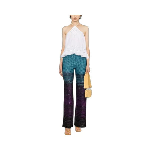 Ruffled Backless Blouse