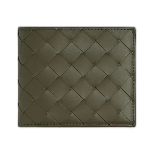 Intrecciato Bi-Fold Wallet With Coin Purse
