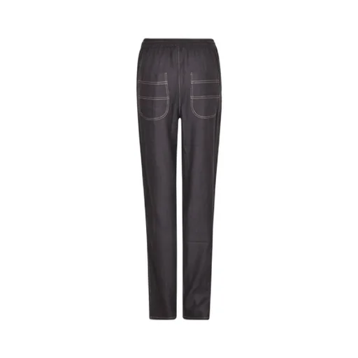 Mid-Rise Drawstring Tapered Trousers