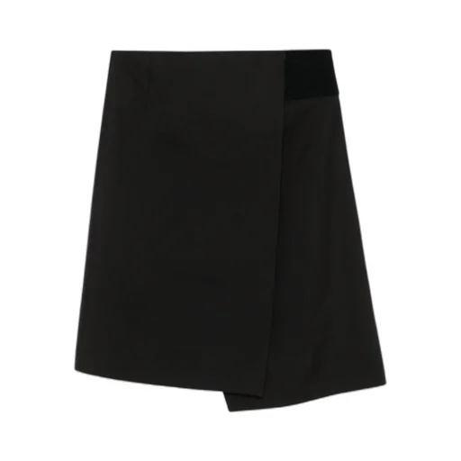 Touch-Strap Wrap Midi Skirt
