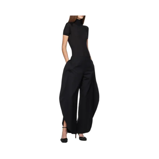 Short Sleeved Knitted Sheer Bodysuit