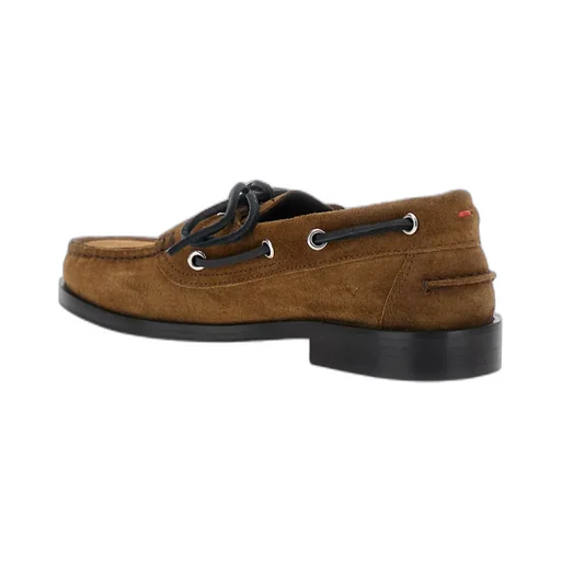 Suede Lace-Up Boat Shoes