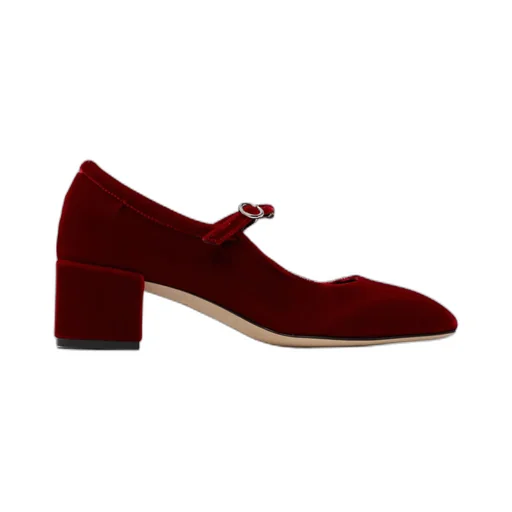 Aline Velvet Mary Jane Pumps