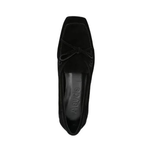 Bow-Detail Suede Loafers